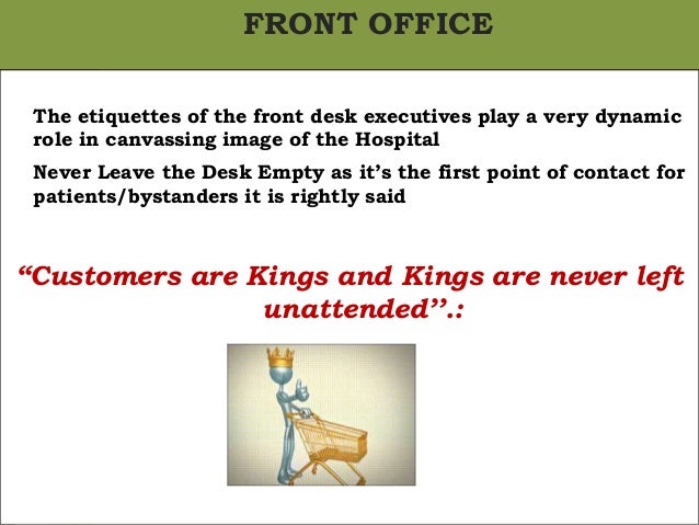 Front Office Managementr In Health Care