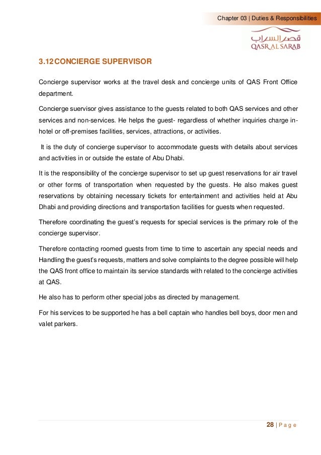 Front Office Of Qasar Al Sarab