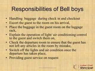 Front Office Organisation In Hotel