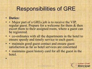 Front Office Organisation