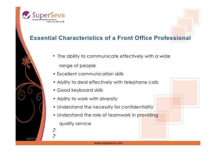 Front Office Services From Superseva