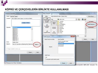 KÖPRÜ VE ÇERÇEVELERİN BİRLİKTE KULLANILMASI
 