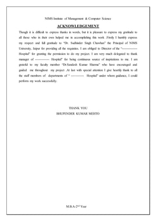 Front page of project | DOCX