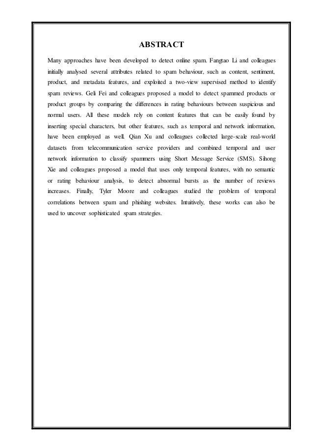 University report front page University report front page picture