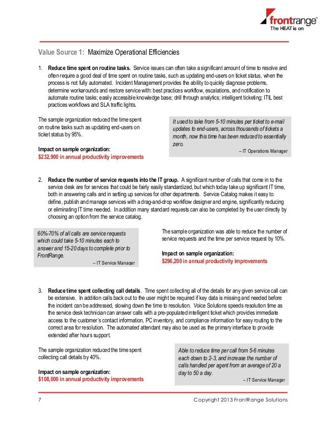 business case for an automated unified it service client managemen