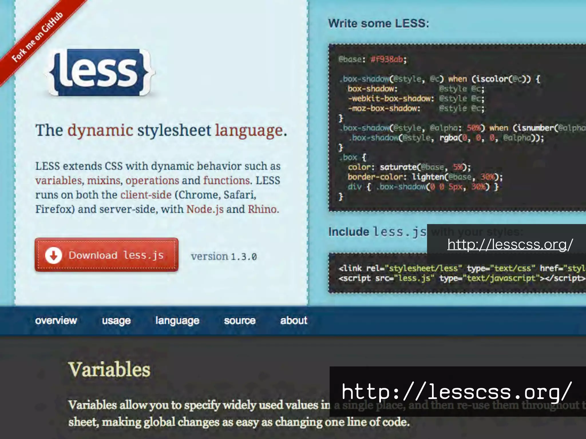 http://lesscss.org/




http://lesscss.org/
 