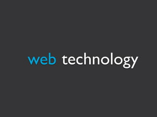 web technology
 
