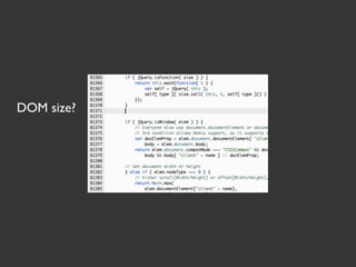 DOM size?
 