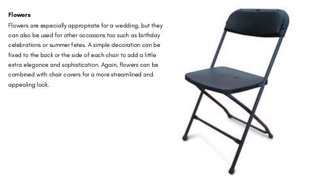 How To Add A Touch Of Elegance To Plastic Folding Chairs