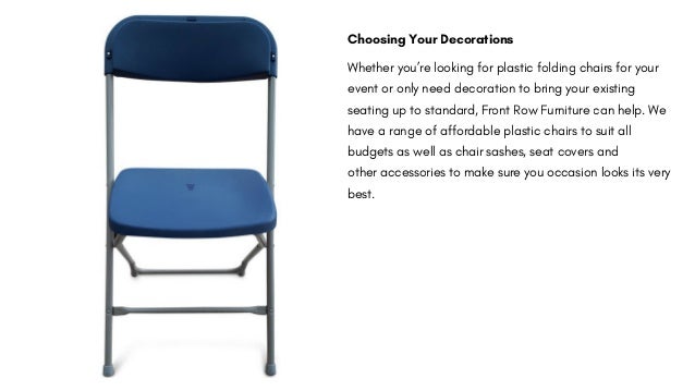 How To Add A Touch Of Elegance To Plastic Folding Chairs