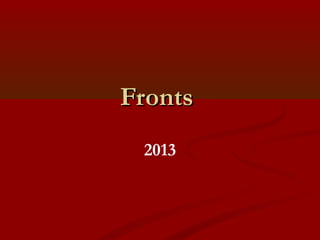 FrontsFronts
 