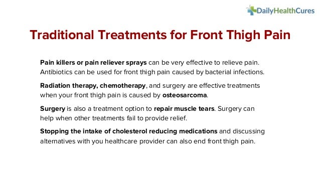 Front Thigh Pain: Common Causes and Treatments