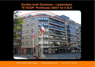 Knokke: unieke penthouse 300m²