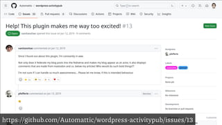https://github.com/Automattic/wordpress-activitypub/issues/13
 
