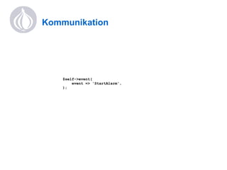 Kommunikation zwischen den Plugins und der Anwendung muss möglich sein Ein “Eventsystem” musste her Einbinden muss einfach sein 