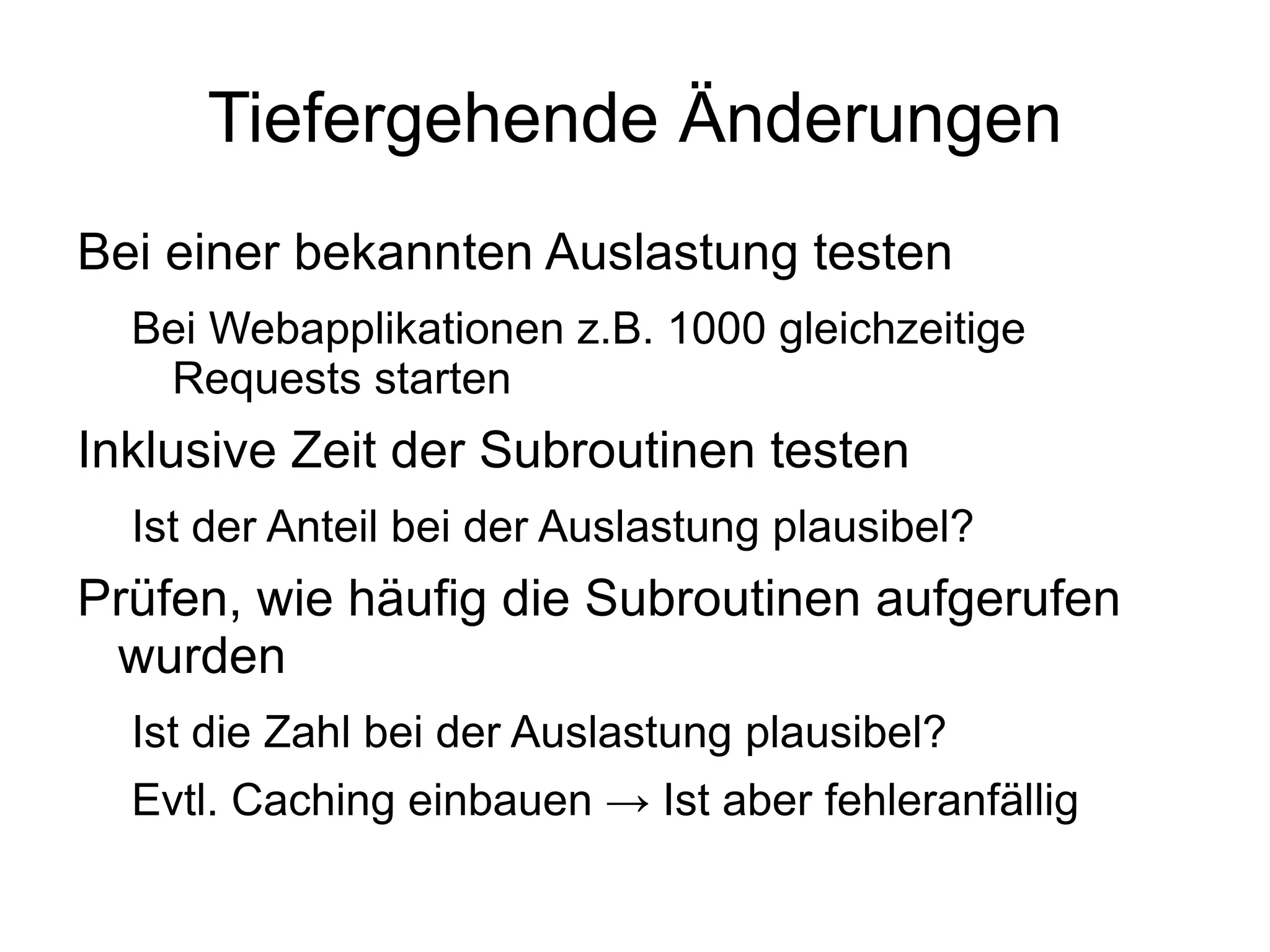 Tests wesentlich verbessert 