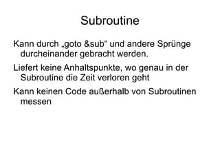 CPU Time Nur die Zeit, die die CPU beschäftigt ist 