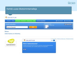 Kehitä uusia liiketoimintamalleja 