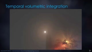 21SIGGRAPH 2015 – Advances in Real-Time Rendering course
Temporal volumetric integration
 