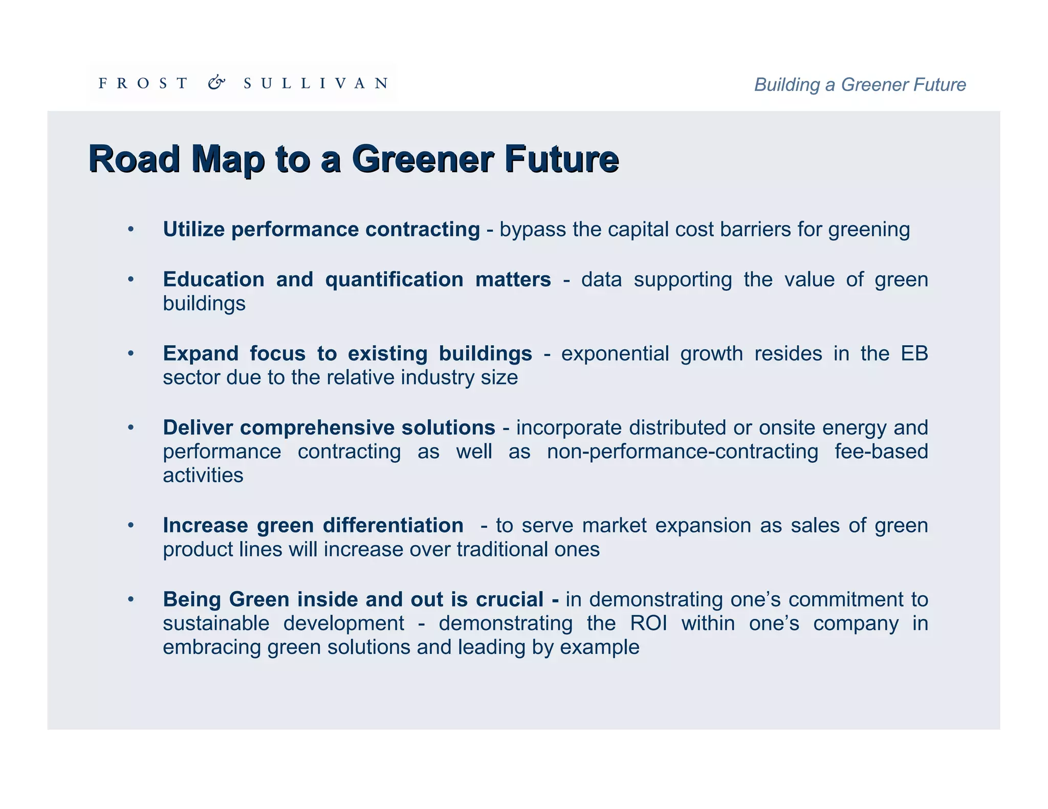Intelligent and Green Buildings Summit - Frost & Sullivan