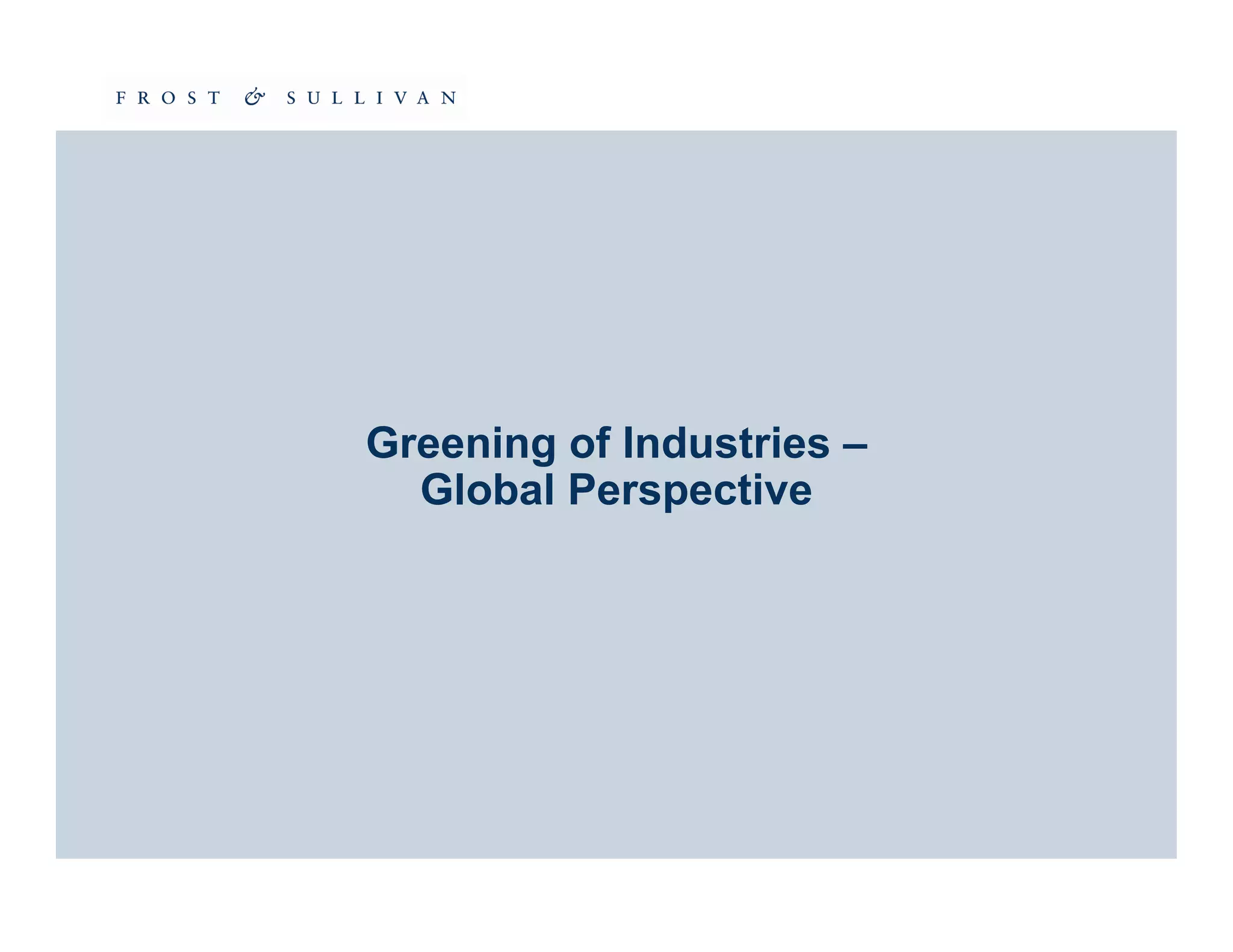 Intelligent and Green Buildings Summit - Frost & Sullivan