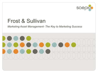 Frost & Sullivan
Marketing Asset Management- The Key to Marketing Success
 