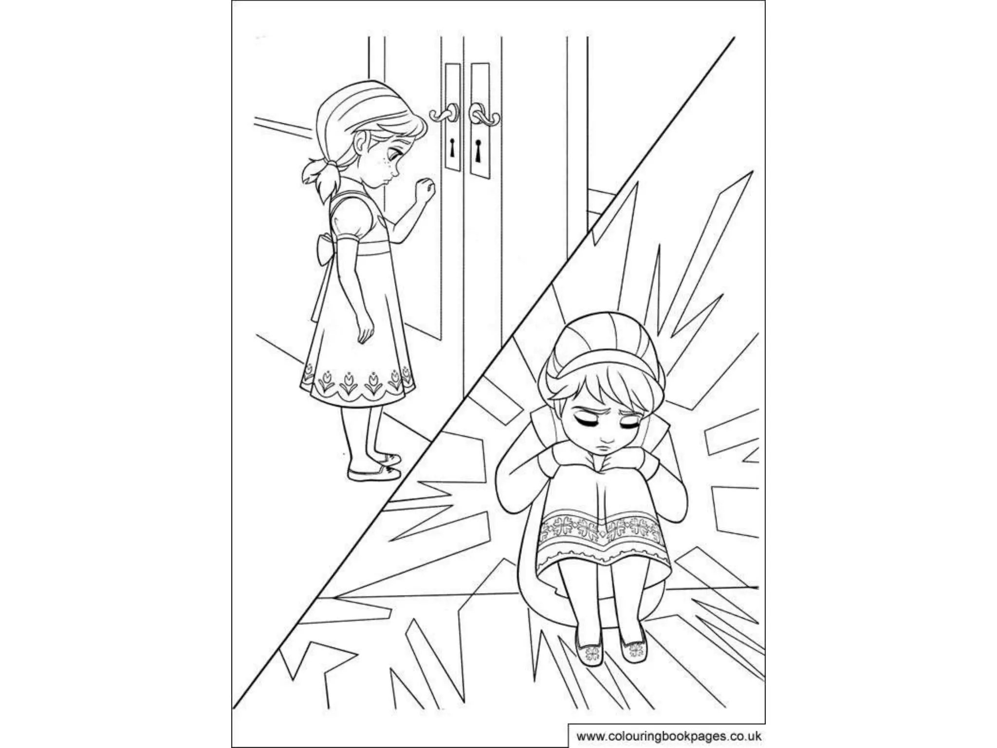 Disney Frozen Colouring Pages and Colou In Game for Kids | PPT