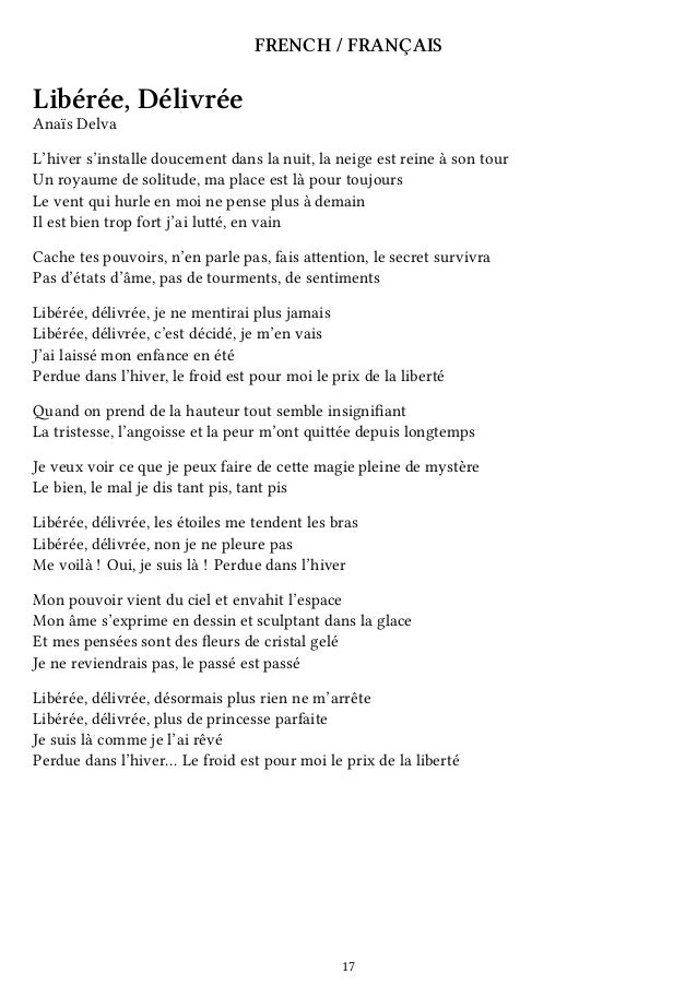 [Frozen] "Let It Go" lyrics in 42 languages