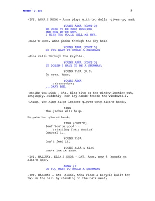 Elsa's Script Frozen screenplay | PDF