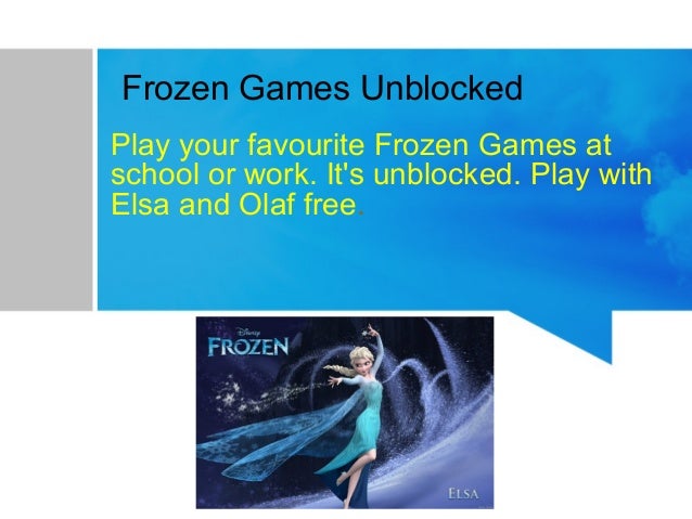 frozen games unblocked