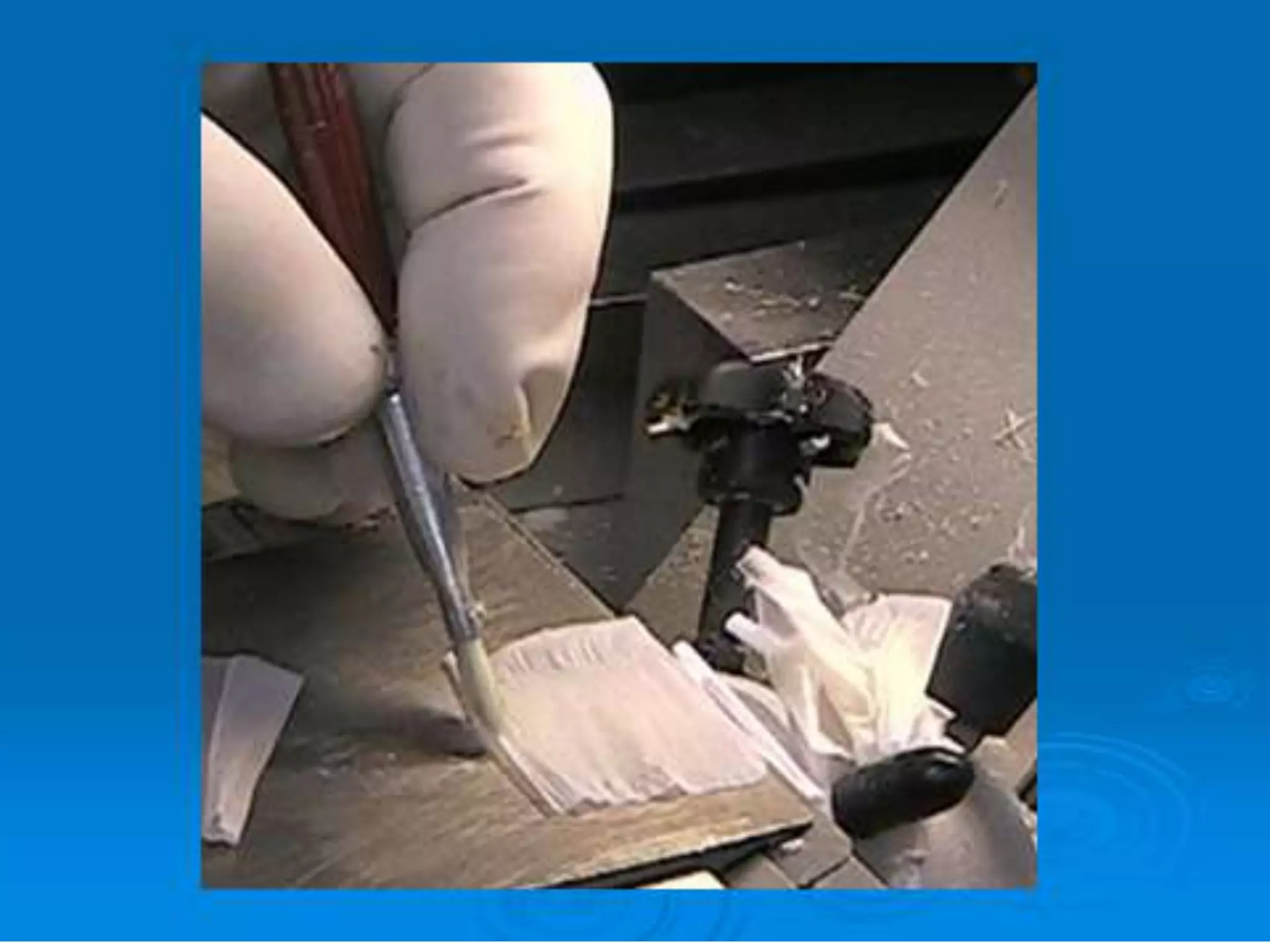 Frozen section and cryostat