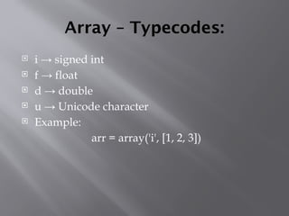 frozenset & array Module123@1234567.pptx