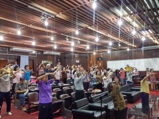 บรรยากาศการอบรมไหล่ติด 27 ก.พ. 58