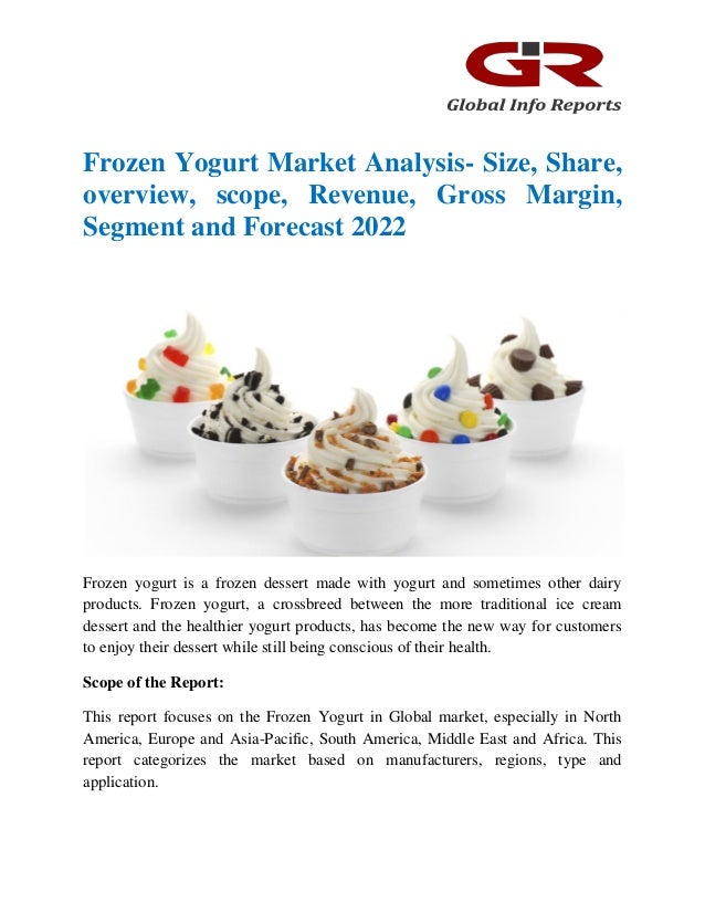 Frozen Yogurt Market Analysis Size, Share, overview, scope, Revenue