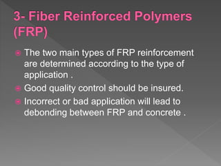 Strengthening Of Beams for flexure Using FRP | PPTX