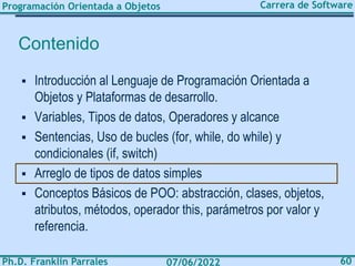 POO Unidad 1: Introducción a la Programación Orientada a Objetos | PDF