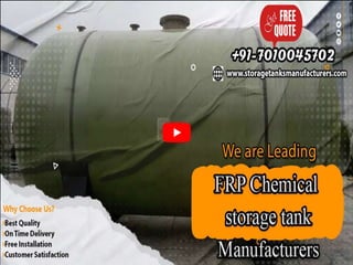 FRP Chemical Storage Tank Manufacturers India.pptx