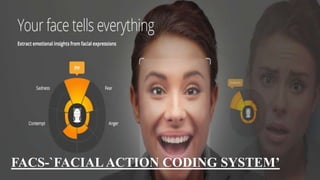 FACS-`FACIAL ACTION CODING SYSTEM’
 