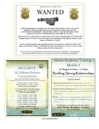 UNCLASSIFIED/FOUO   6
 