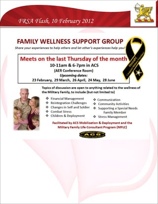 FRSA Flash, 10 February 2012
 