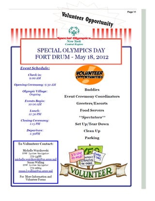 Volunt
                            Page 11

       eer Opp
               or tuni
                       ty
 