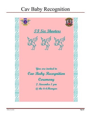Cav Baby Recognition




FRSA FLASH                          Page 16
 
