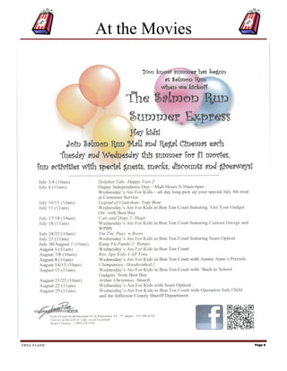 At the Movies




FRSA FLASH                   Page 9
 