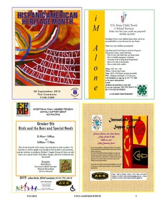 9/21/2012   UNCLASSIFIED /FOUO   6
 