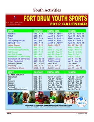 Youth Activities




Page 20                      TF SIX SHOOTERS
 