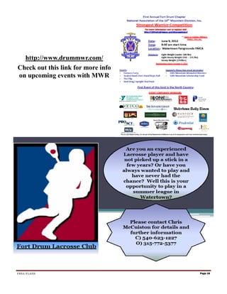 http://www.drummwr.com/
Check out this link for more info
on upcoming events with MWR




FRSA FLASH                          Page 18
 
