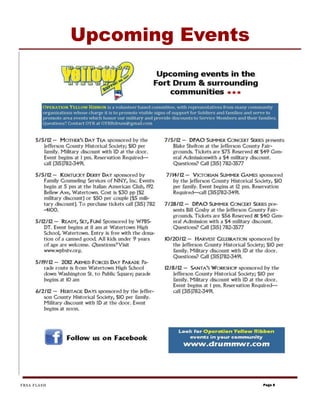 Upcoming Events




FRSA FLASH                     Page 8
 