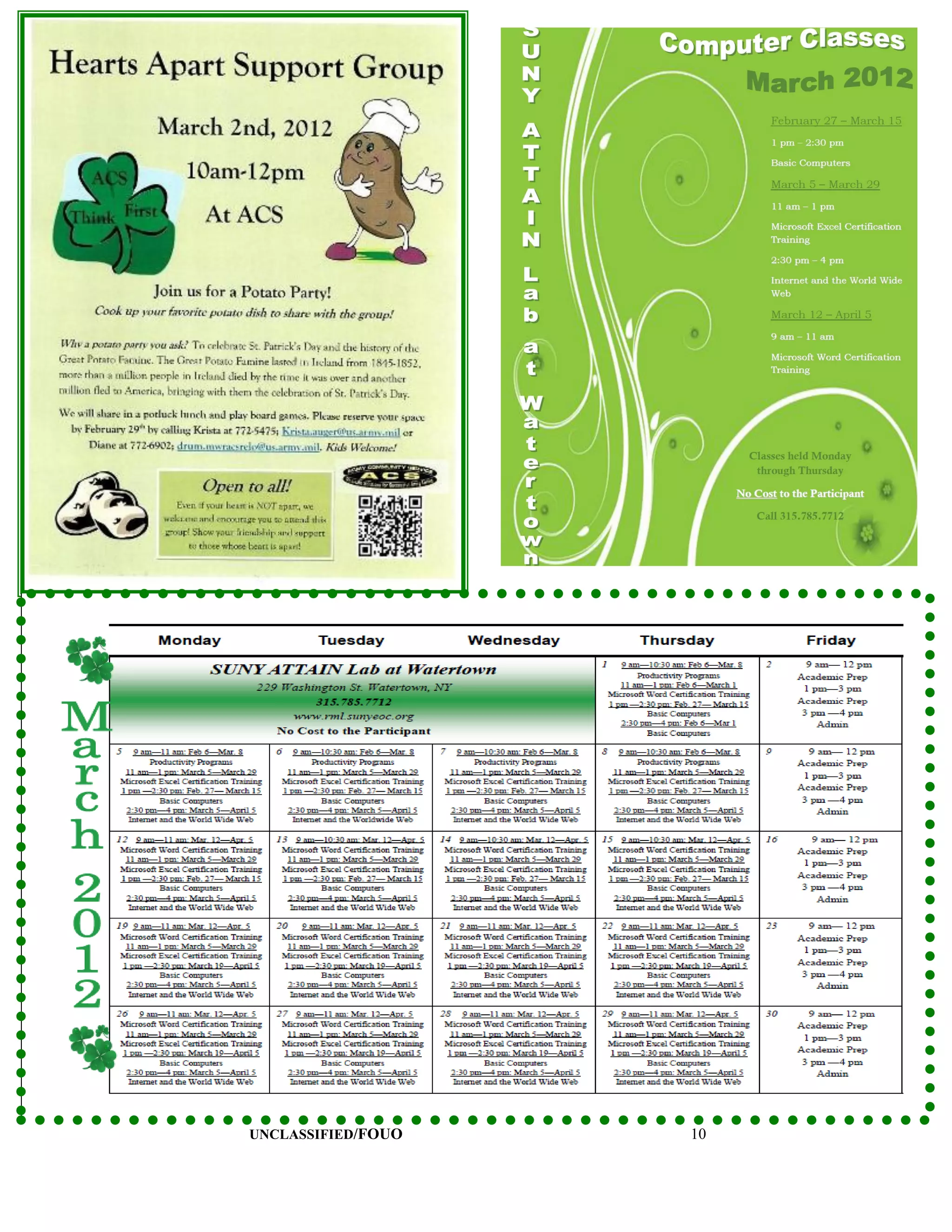 UNCLASSIFIED/FOUO   10
 