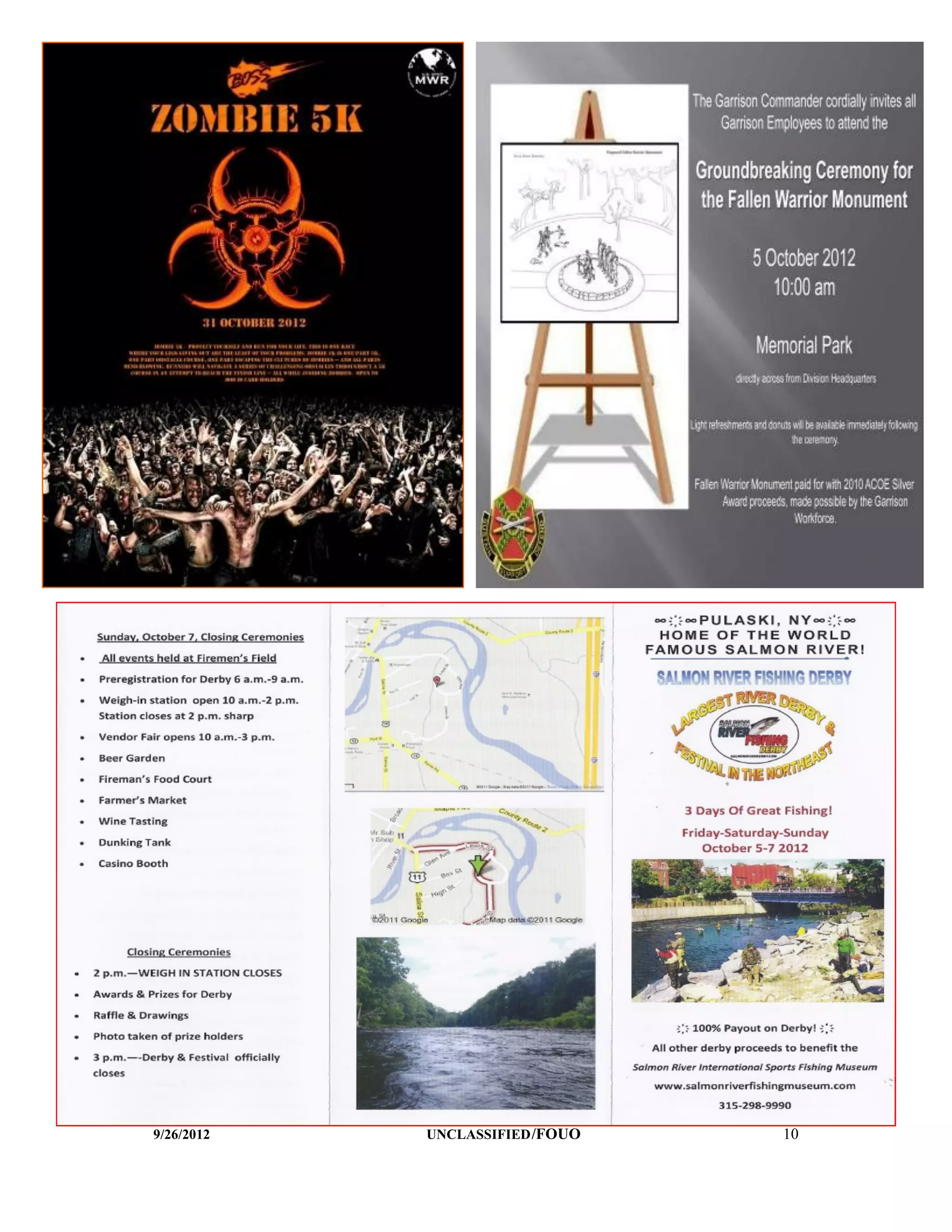 9/26/2012   UNCLASSIFIED /FOUO   10
 