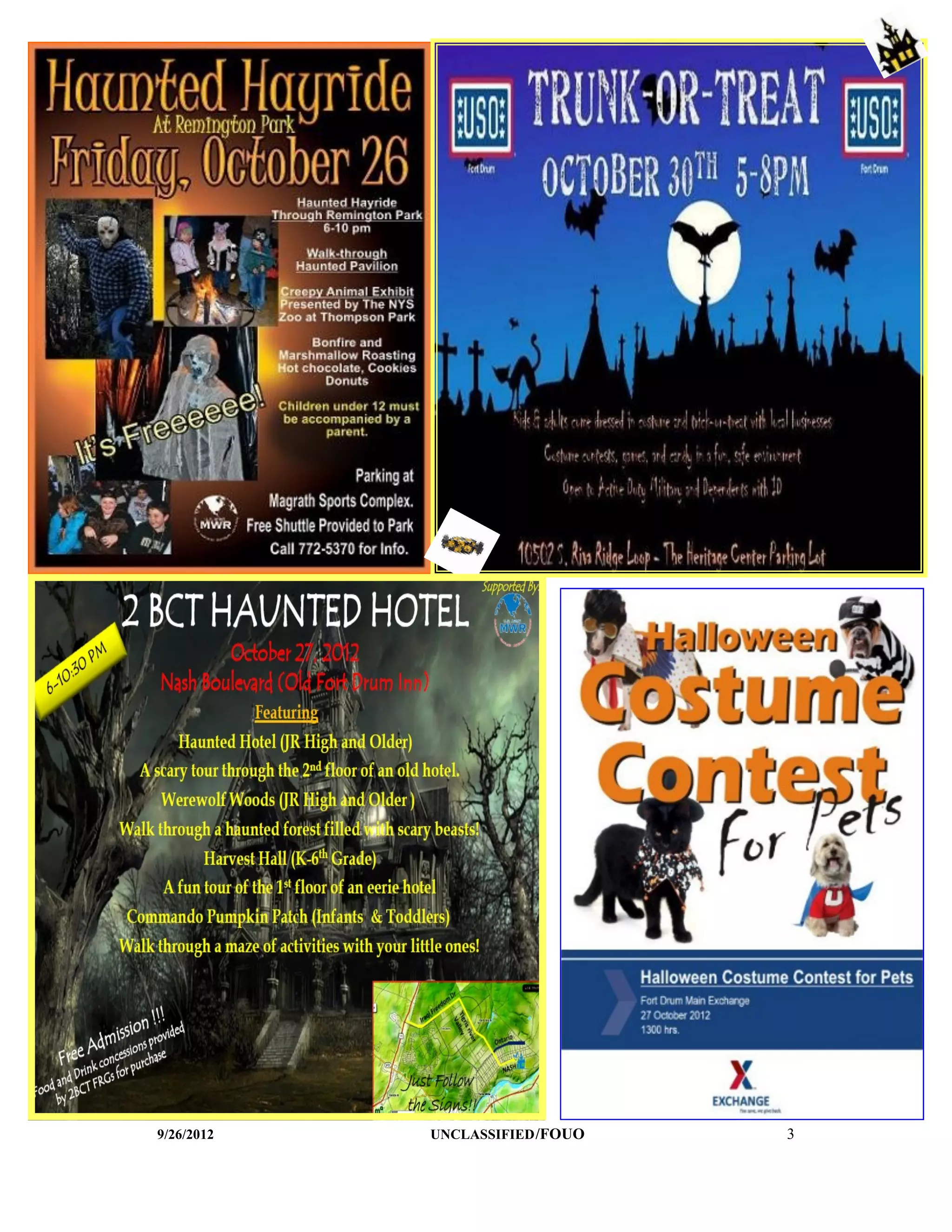 9/26/2012   UNCLASSIFIED /FOUO   3
 